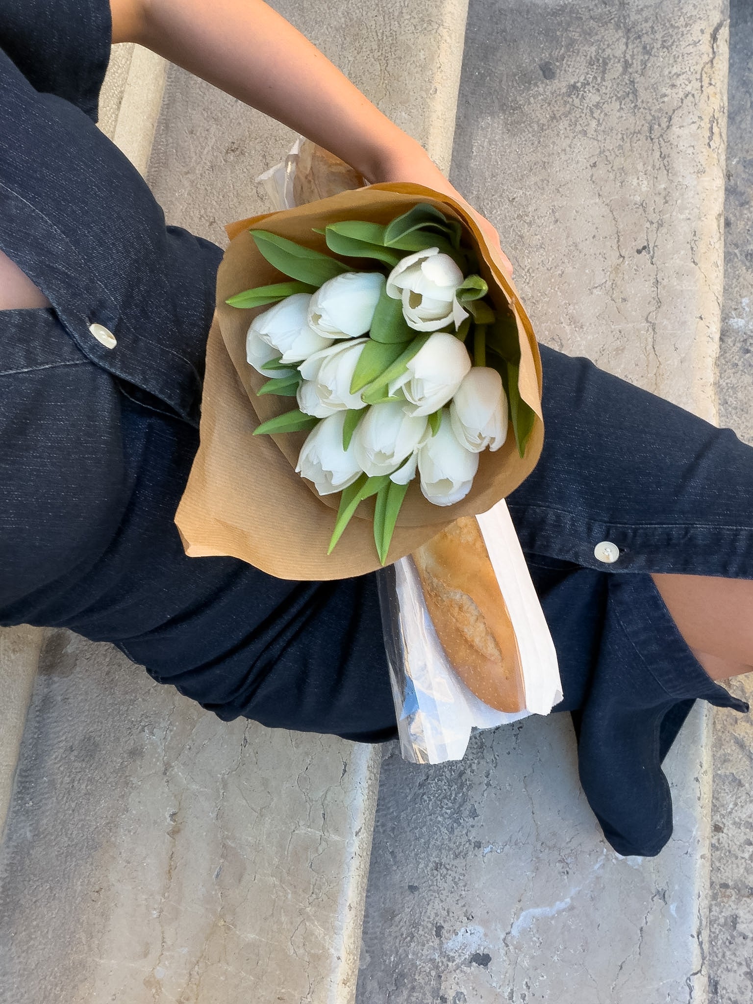 VMSANNI Long Dress - Dark Blue Denim